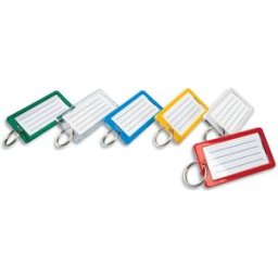 Porte-clé large avec plage d'écriture