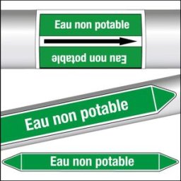 Marqueurs de tuyauterie CLP Eau non potable