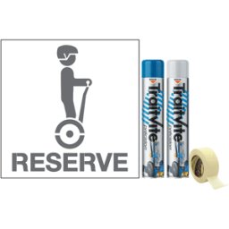 Kit Aérosols et Pochoir Réservé gyroroue