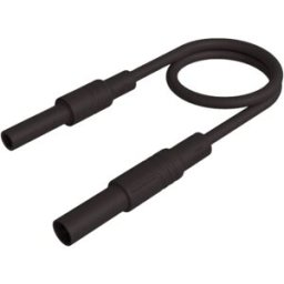 Hirschmann Test & Measurement MAL S GG-B 200/2,5 sw Cordon de mesure de sécurité fiche de sécurité 4 mm prise de sécurité 4 mm 200 cm noir 1 pc(s)