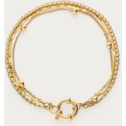 Bracelet triple Midnight avec strass My Jewellery Doré One size femme