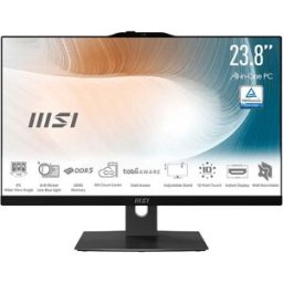 MSI Pc Tout-en-un Am242p-1499es 24´´ I5-120u/16gb/512gb Ssd Black One Size unisex