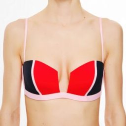 La Perla - Haut de maillot de bain avec armatures Color Power noir/rouge/rose 90 C