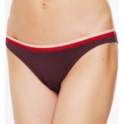 La Perla - Bas de maillot de bain taille basse Kosmos bordeaux/rose/rouge 44