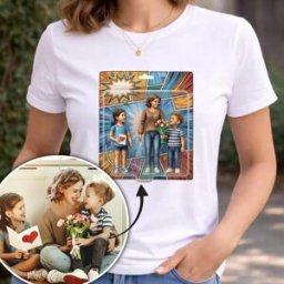 Ocadeau T-shirt femme figurine Action Figure