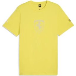 Puma T-shirt à Manches Courtes Ferrari Tonal Shield Speed Yellow M Homme