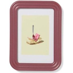 HEMA Cadre Photo 10x15 Cm Bois Bord Nervuré (bordeaux)