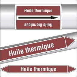 Marqueurs de tuyauterie CLP Huile thermique
