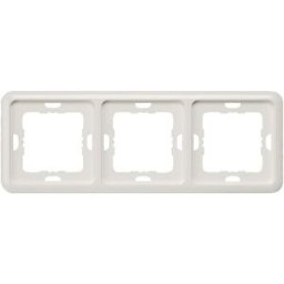 Siemens Gamme dinterrupteurs x3 Cadre Delta blanc 5TG1813 1 pc(s)