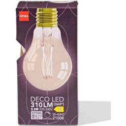 HEMA Poire Led Dorée E27 4W 310lm Dim