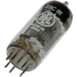 BTB Vertrieb EBC 81 = 6 BD 7 A Tube électronique Double diode-triode 250 V 1 A Nombre de pôles: 9 Culot: noval Contenu 1 pc(s)