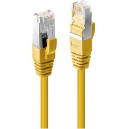 LINDY 47867 RJ45 Câble réseau, câble patch CAT 6a S/FTP 7.50 m jaune 1 pc(s)