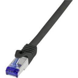 LogiLink C6A073S RJ45 Câble réseau, câble patch CAT 6a S/FTP 5.00 m noir 1 pc(s)