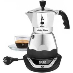Bialetti Cafetière Italienne électrique Timer 6093 6 Tasses Silver / Black One Size unisex