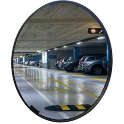 Miroir multi-usage cadre noir contrôle 2 directions