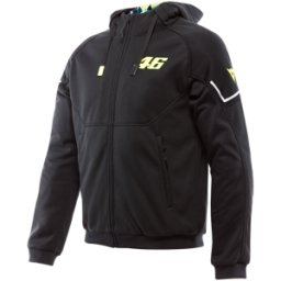 Dainese - Vr46 Hoodie Full Zip - Sweats - Men - Black/yellow-fluo - 64
