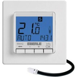 Thermostat dambiance encastré Eberle FIT-3F programme hebdomadaire 10 à 40 °C