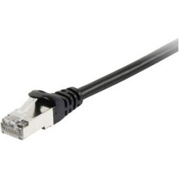 Equip 605594 RJ45 Câble réseau, câble patch CAT 6 S/FTP 5.00 m noir contacts dorés 1 pc(s)