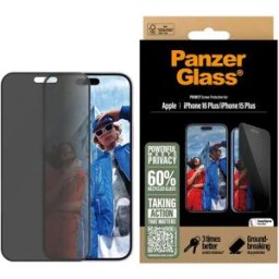 Panzerglass Filtre De Confidentialité Pour Iphone 16 Plus/iphone 15 Plus Clear One Size unisex