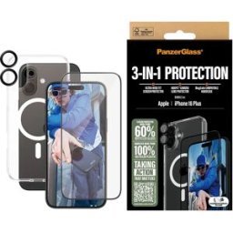 Panzerglass Pack Iphone 16 Plus 6.7´´ Protection D´écran D3o Clear One Size unisex