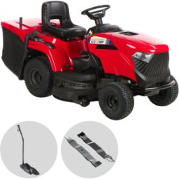 AgriEuro TOP-LINE A 98 HD - Tracteur tondeuse - Transmission hydrostatique - Bac de ramassage - Mulching