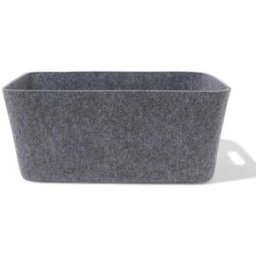 HEMA Panier De Rangement 25x33x14 Cm M Feutre Gris