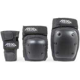 Rekd Protection Ensemble Heavy Duty Triple Pad Black L Homme,Femme