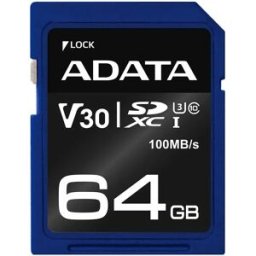 Adata Carte Sd Premier Sdxc 64gb Blue / Black One Size unisex