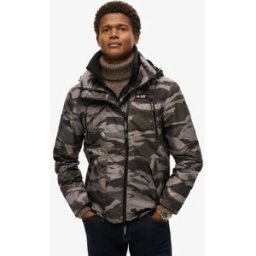 Superdry Homme Veste Coupe-vent Mountain à Capuche Gris Foncé Taille: Xxl