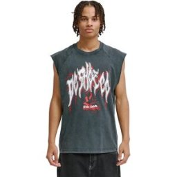 Dc Shoes T-shirt Sans Manches Death Machine Black M Homme