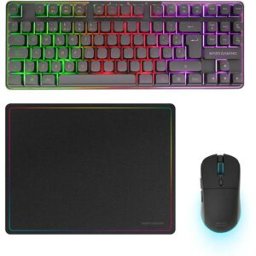 Mars Gaming Souris Clavier Et Manette Gaming Mcpwtkl Black One Size unisex