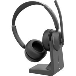 Hama Micro-casque supra-auriculaire Bluetooth Stereo noir micro-casque, avec station daccueil et de charge ordinateur