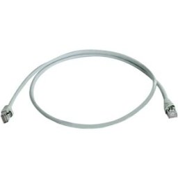 Telegärtner 100009080 RJ45 Câble réseau, câble patch CAT 5e F/UTP 10.0 m gris ignifuge, avec manchon de protection contre les pliages 1 pc(s)