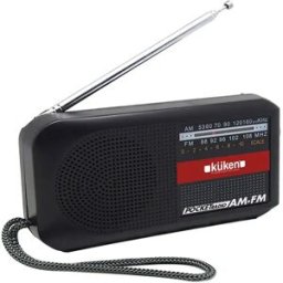 Kuken Radio Portable Am/fm Avec Piles Black One Size unisex