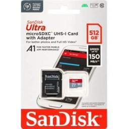 SanDisk Carte Mémoire Ultra 512gb Microsdxc Black One Size unisex
