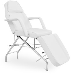 Fauteuil esthétique - 183 x 60 x 70 cm - 150 kg - blanc