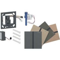 Commande d'urinoir Geberit Type 40 004791002, gâchette de chasse d'eau électronique, fonctionnement sur secteur, carrée, galvanisée