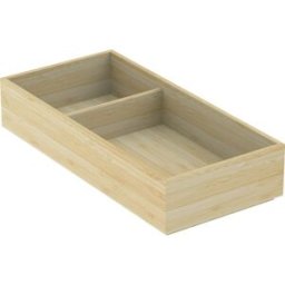 Ajusteur de tiroir Geberit 503201001 15,6 x 6,7 x 32,9 cm, séparation asymétrique en H, bambou laqué