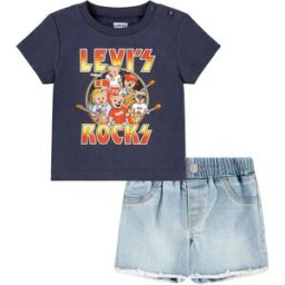 Levi´s ® Kids Ensemble Rock And Roll Denim India Ink 18 Mois Garçon