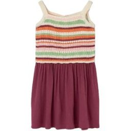 Boboli Robe Sans Manches 433134 Plum 7 Années Fille