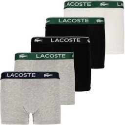 Lacoste Kids Boxers Solid 5 Unités Heather Silver Grey M Garçon