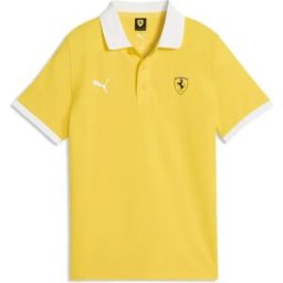 Puma Polo à Manches Courtes Ferrari Race Speed Yellow 11-12 Années Garçon,Fille