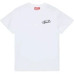 Diesel Kids T-shirt à Manches Courtes J02526 White 16 Années Garçon,Fille