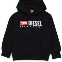 Diesel Kids Sweat à Capuche J02485 Black 10 Années Garçon