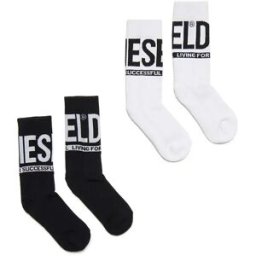 Diesel Kids Chaussettes 00j4mx Black / White EU 17 Garçon