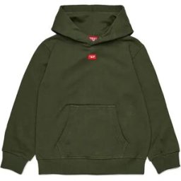 Diesel Kids Sweat à Capuche J02502 Olive 12 Années Garçon,Fille