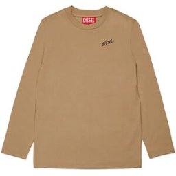 Diesel Kids T-shirt à Manches Longues J02528 Beige Cord 14 Années Garçon,Fille