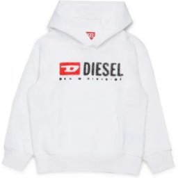 Diesel Kids Sweat à Capuche J02485 White 12 Années Garçon