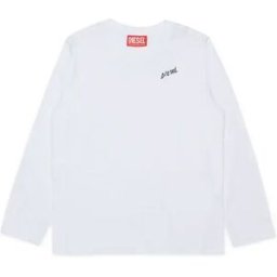 Diesel Kids T-shirt à Manches Longues J02528 White 14 Années Garçon,Fille