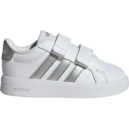 Adidas Baskets Pour Bébé Grand Court 3.0 Ftwr White / Silver Met / Silver Met EU 23 Garçon,Fille